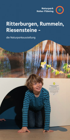 Titel Faltblatt Naturparkausstellung • © Werkstatt für Kommunikation & Gestaltung